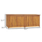 Misty Outdoor 59’’ Storage Box Weather Resistant Brown Acacia Wood BM326283