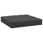 Paom 2pc Outdoor Pallet Cushion Set Plush Patio Black Oxford Fabric BM326293