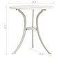 Outdoor Side Bistro Table 24’’ White Top Aluminum Curved Legs BM326296