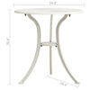 Outdoor Side Bistro Table 24’’ White Top Aluminum Curved Legs BM326296