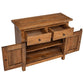 Accent Sideboard Cabinet Console 2 Drawers Brown Reclaimed Wood BM326297