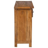 Accent Sideboard Cabinet Console 2 Drawers Brown Reclaimed Wood BM326297