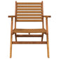 Outdoor Set of 2 Slatted Design Acacia Wood Brown Finish BM326324