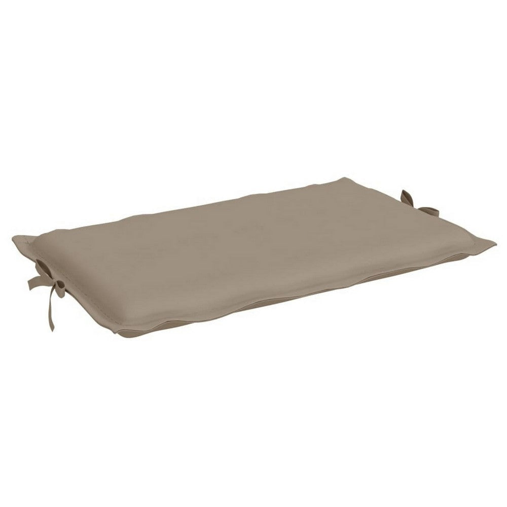 Outdoor Cushion for Chaise Lounger w Pillow Taupe Brown Fabric 73’’ BM326332