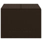 Outdoor Garden Storage Box Removable Bag Brown Poly Rattan Woven BM326340