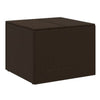 Outdoor Garden Storage Box, Removable Bag, Brown Poly Rattan Woven