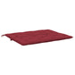 Claire Outdoor Cushion for Bench, 47", Wine Red Tufted Oxford Fabric