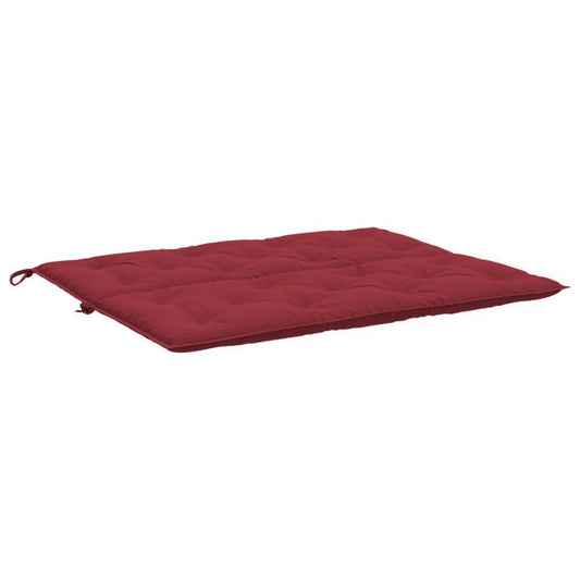 Claire Outdoor Cushion for Bench, 47", Wine Red Tufted Oxford Fabric