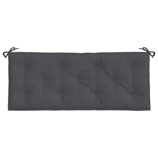 Claire Outdoor Cushion for Bench, 47", Dark Gray Tufted Oxford Fabric