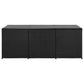 Outdoor Storage Box with Gas Lift 71’’ Rectangular Black Rattan BM326371