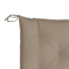 Claire Outdoor Cushion for Bench Button Tufted Taupe Fabric 59’’ BM326391