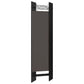 Dina 6 Panel Folding Room Divider Screen Dark Gray Black 95’’ Tall BM326394