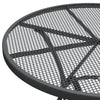 Yoko Outdoor Breakfast Table Dark Gray Mesh Iron Round 32’’ Top BM326396