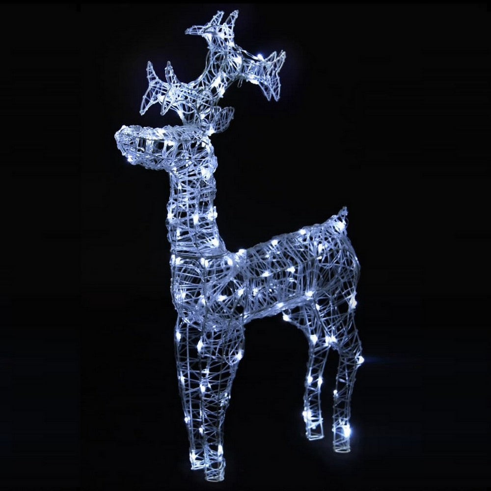 Outdoor Christmas  Decor, 90 Cool White LED Lights, Acrylic