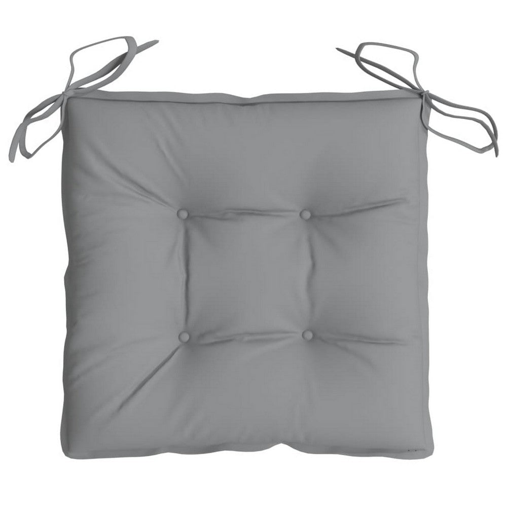 Kia Outdoor Cushion For Set of 2 | Square Gray Oxford Fabric BM326422