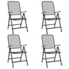 Zofi 5pc Outdoor Breakfast Dining Table and Chairs Set | Foldable Gray BM326436