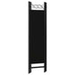 Dina 4 Panel Room Divider Screen | Black Fabric and Iron Frame | 63’’ BM326441