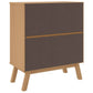 Tall Dresser Chest | 4 Drawers | 30’’ Modern Brown Solid Pine Wood BM326451