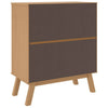 Tall Dresser Chest | 4 Drawers | 30’’ Modern Brown Solid Pine Wood BM326451