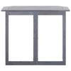 Outdoor Folding Balcony Table | Rectangular 35’’ | Gray Acacia Wood BM326459