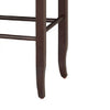 Rush Woven Wooden Frame Barstool with Saber Legs Beige and Dark Brown by Casagear Home BM61436