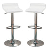 Contemporary Backless Seat Bar Stool White,Set of 2 CCA-120391