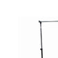 Metal Coat Hanger Rack with Bottom Wired Shelf Black and Silver By Casagear Home BM96060