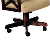 Snug Upholstered Arm Game Chair Brown CCA-100172