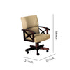 Snug Upholstered Arm Game Chair Brown CCA-100172