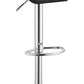 Elegant Adjustable Diamond Bar Stool With Chrome Base Gray,Set Of 2 CCA-100426