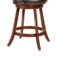 Counter Height Stool with Upholstered Seat Brown Set of 2 CCA-101919