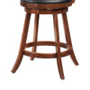 Counter Height Stool with Upholstered Seat Brown Set of 2 CCA-101919