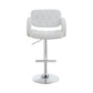 Modern Style Adjustable Height Bar Stool White By Coaster CCA-102557