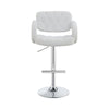 Modern Style Adjustable Height Bar Stool White By Coaster CCA-102557