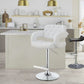 Modern Style Adjustable Height Bar Stool White By Coaster CCA-102557