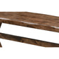 Wooden Trestle Style Base Bench Brown-Coaster CCA-106383