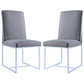 Modern Floating Dining Side Chair Gray Set of 2 CCA-107143