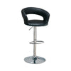 Contemporary Faux Leather Bar Stool Black-Coaster CCA-120346