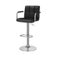 Grid Adjustable Swiveling Bar Stool Black-Coaster CCA-121095