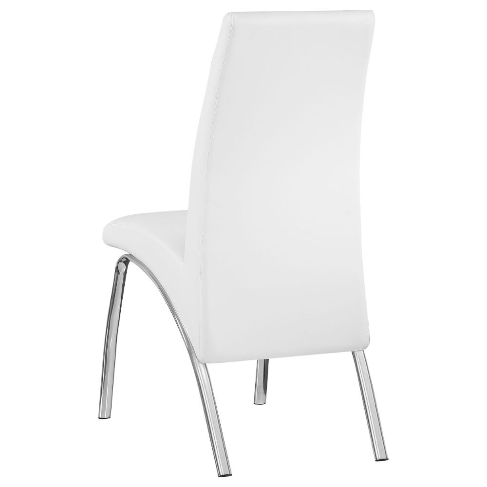 Contemporary Dining Chair White Set of 2 CCA-121572