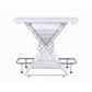 Contemporary Bar Unit with metal frame White CCA-130078