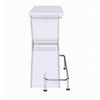 Contemporary Bar Unit with metal frame White CCA-130078