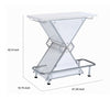 Contemporary Bar Unit with metal frame White CCA-130078