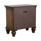 Wooden 2 Drawer Nightstand Burnished Oak Brown-Coaster CCA-200972