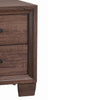 Wooden 2 Drawer Nightstand Medium Warm Brown CCA-205322