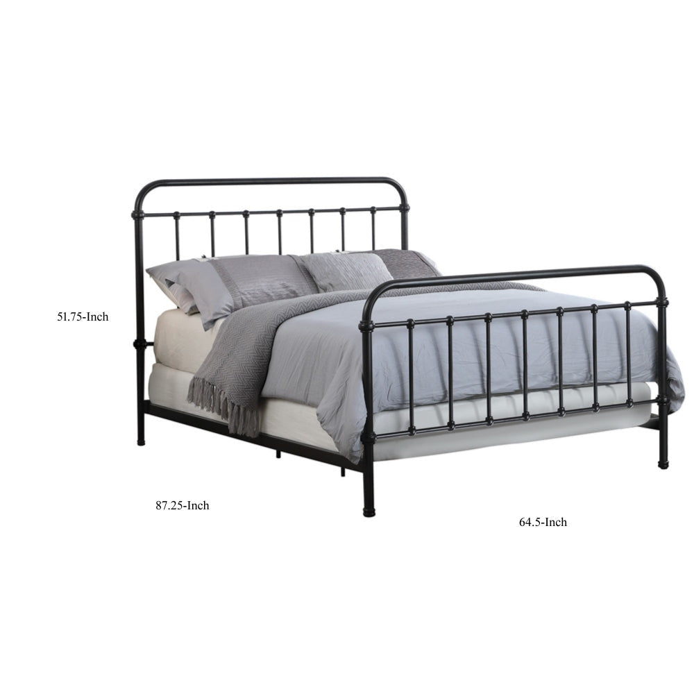 Transitional Styled Metal Queen Bed Bronze CCA-300399Q