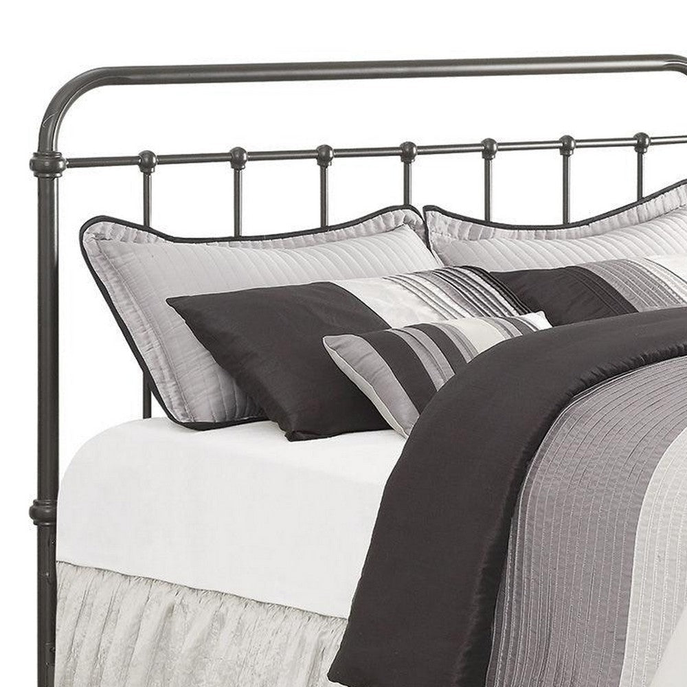 Metallic Twin Size Bed Dark Bronze By Casagear Home CCA-300399T