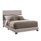 Leather Upholstered Twin Size Platform Bed Gray CCA-300763T