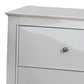 Contemporary Nightstand With 2 Drawers White CCA-400232