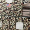 Camouflage Metal & Fabric Tent Loft Bed Multicolor By Casagear Home CCA-460331